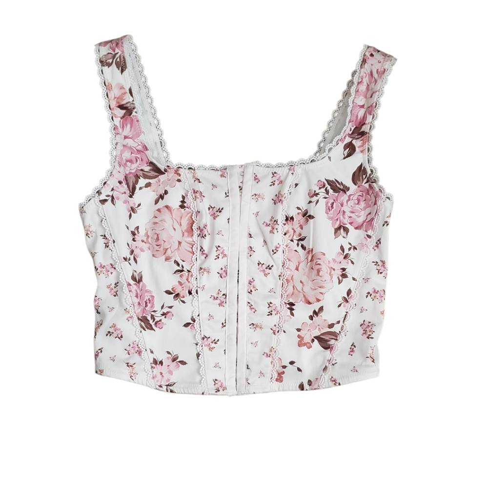 Altar'd State Pink Floral Tank Top